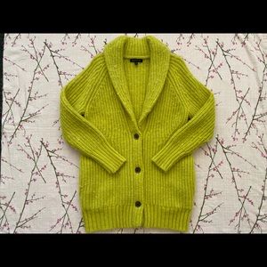 BANANA REPUBLIC Sweater chartreuse Italian yarn